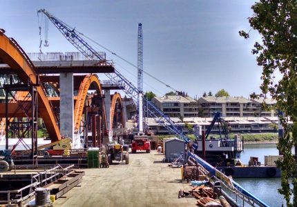 Sellwood Bridge Heavy Civil Construction JT Marine performs work